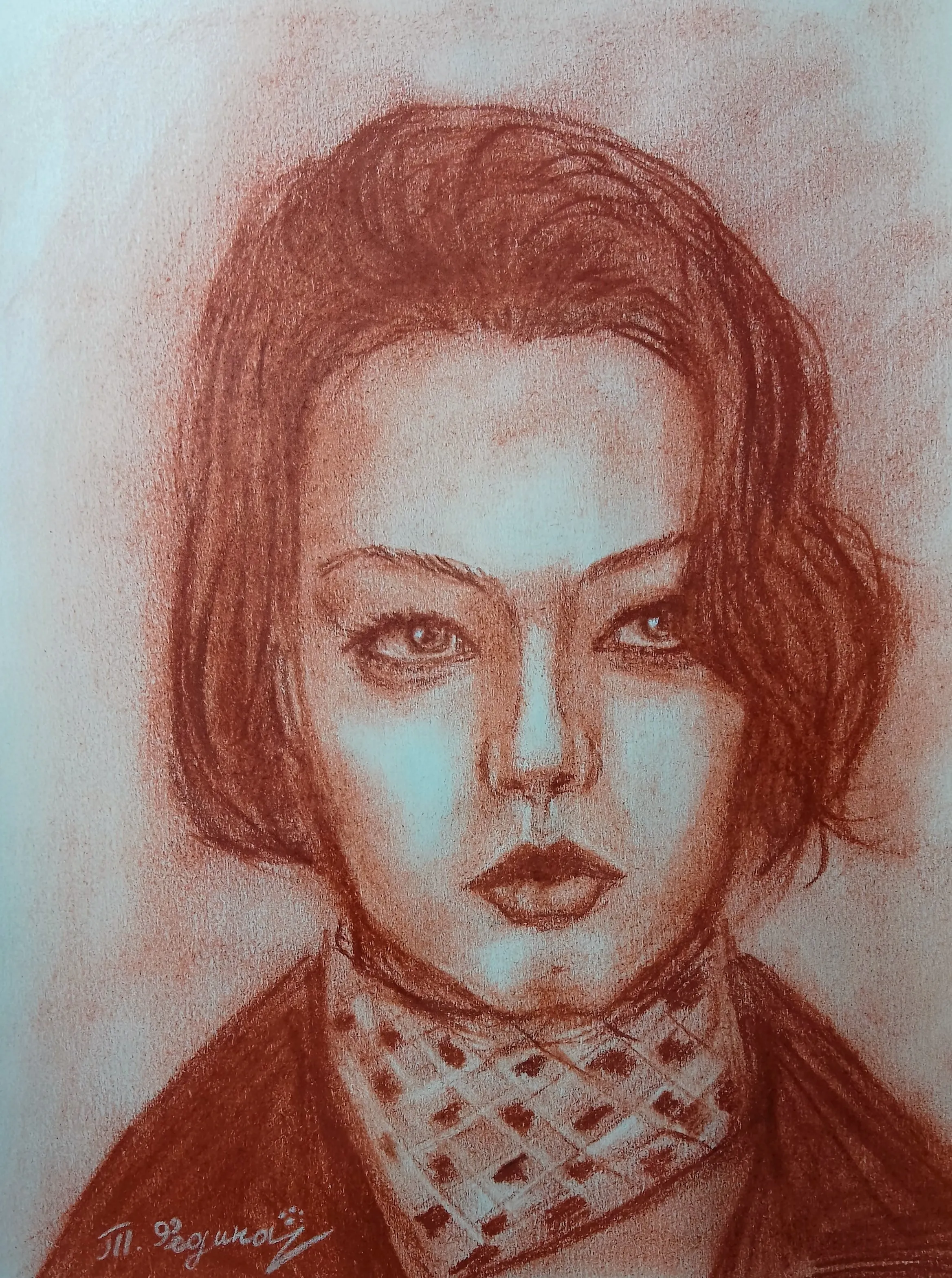 Портрет #105 (сангина).  #1