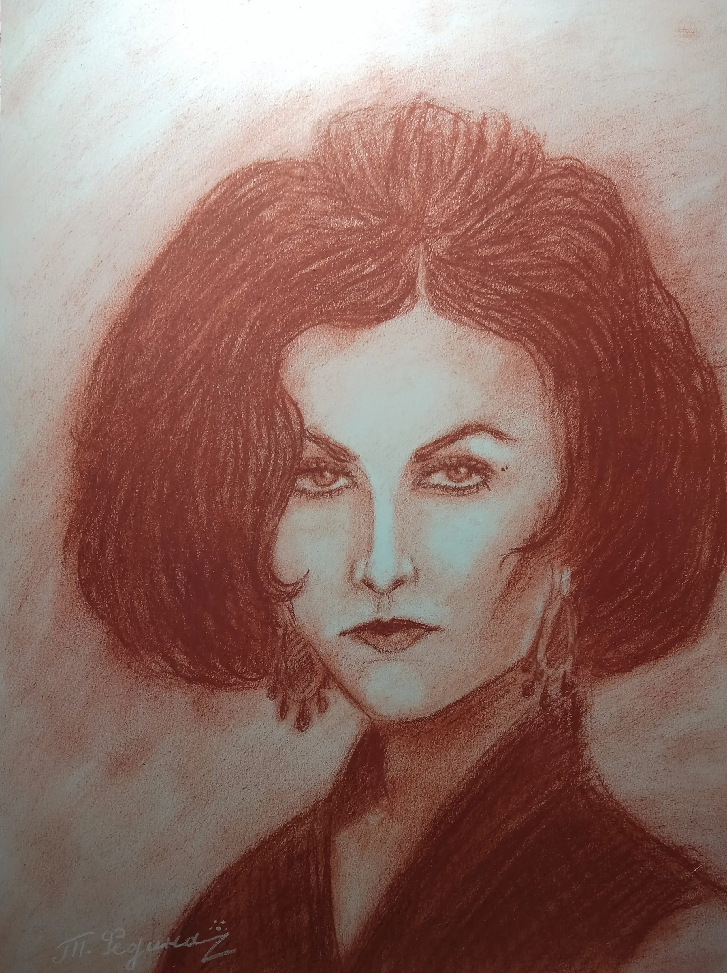 Портрет #44 (сангина).  #1