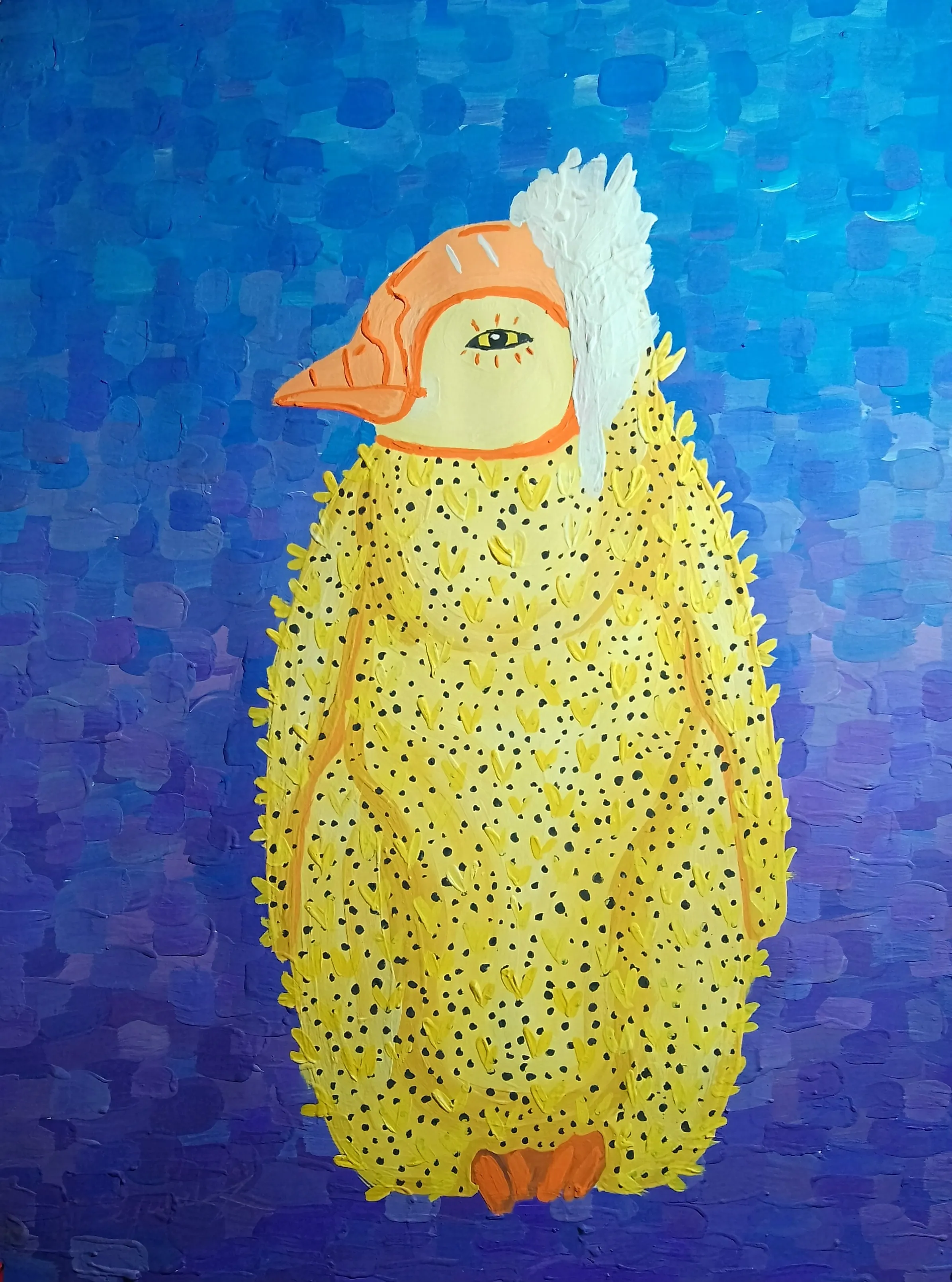 Пингвины (акрил).  #4