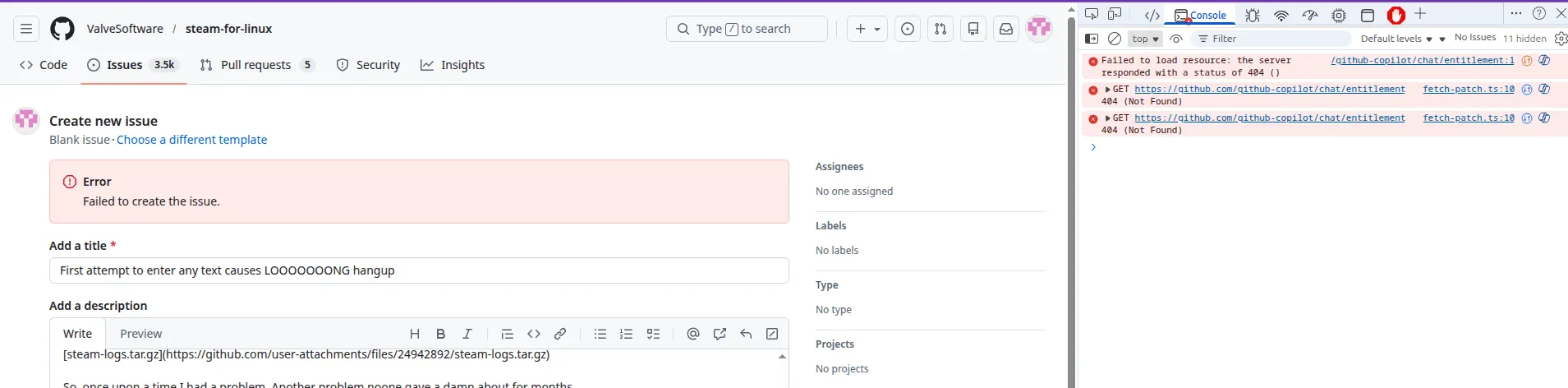 GitHub овайбкодился. Не даёт задачи создавать #1