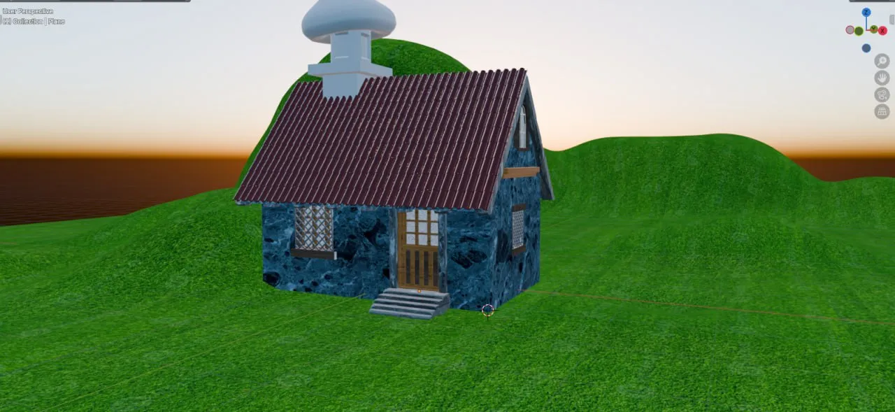 Сборка домика в Blender 3D #2